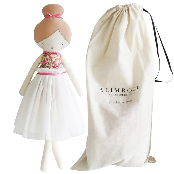 ALIMROSE Ivory Amelie Doll with bag