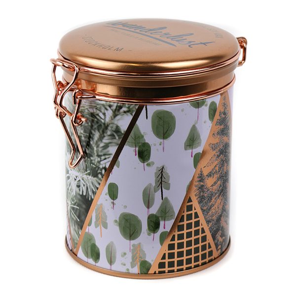 Stockholm Canister Candle with white background