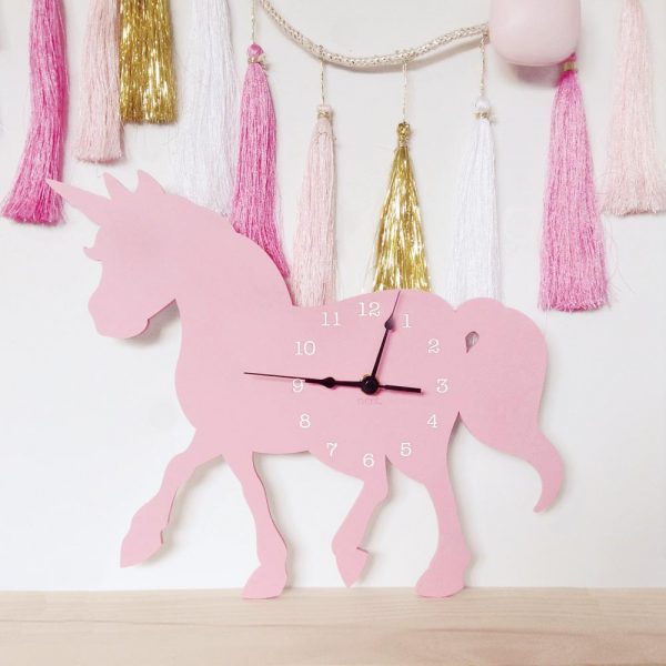 NEST Pink Unicorn Wall Clock