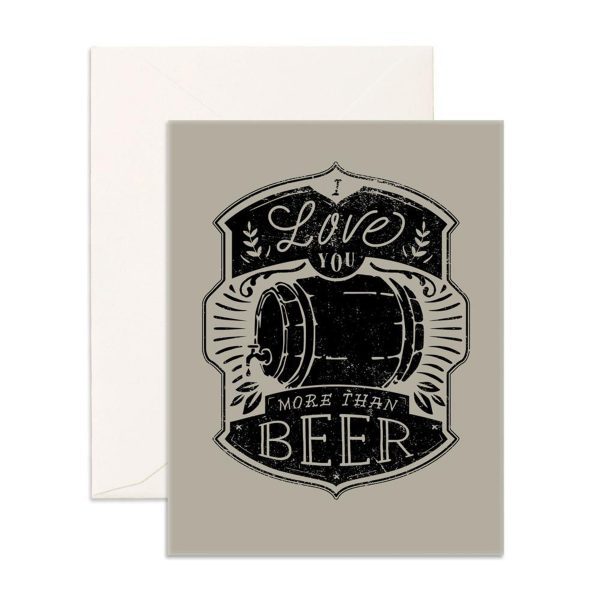 More Than Beer Greeting Card
