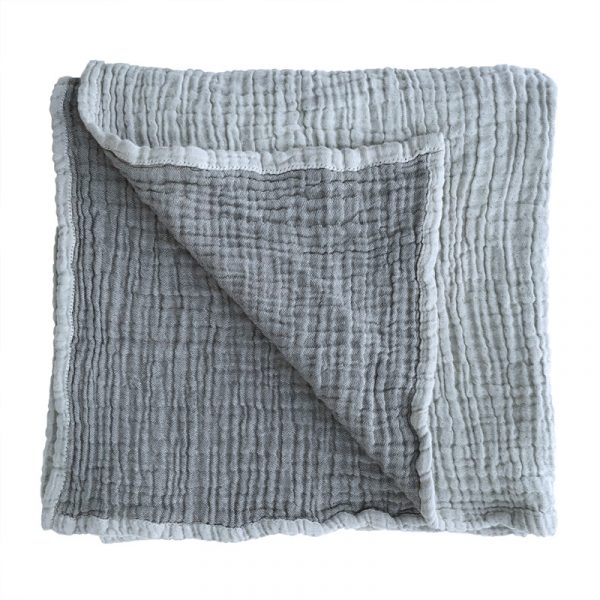 COLLECTIVE SOL Grey Ivy Baby Blanket