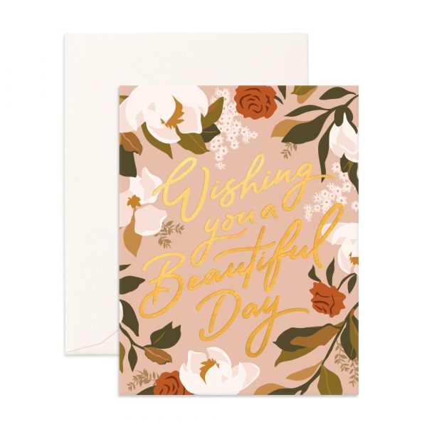 FOX & FALLOW // Beautiful Day Magnolias Greeting Card