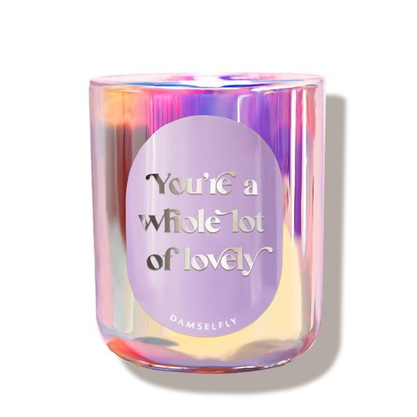 Whole Lot Of Lovely Rainbow Damselfly Candle