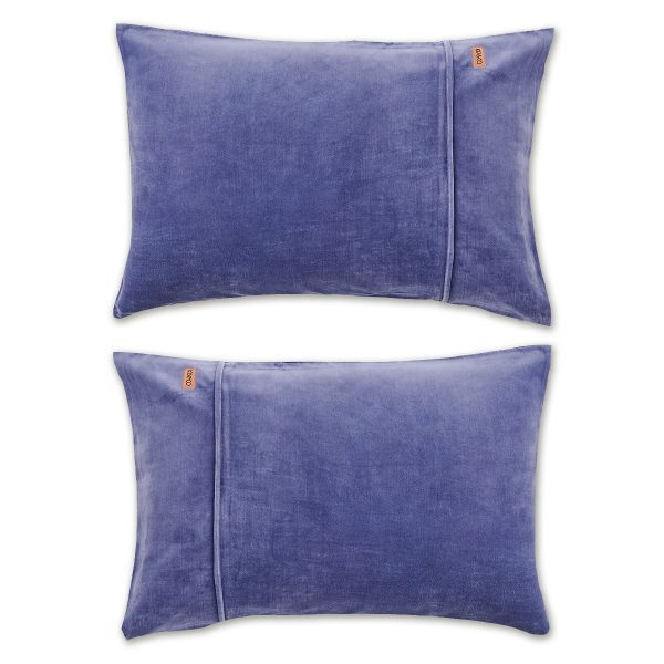 KIPANDCO // Dusk Blue Velvet Pillowcases