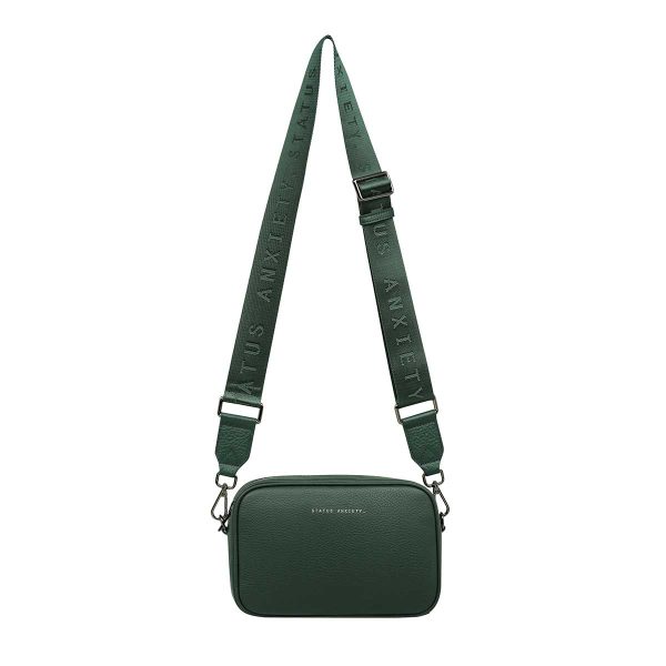 status anxiety Green Plunder Bag with thick strap