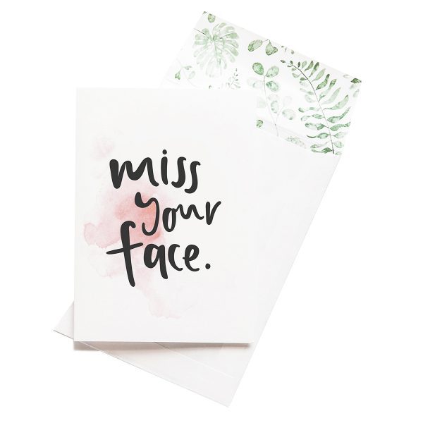 EMMA KATE CO. Miss Your face Greeting Card