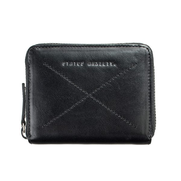 front of the Status Anxiety Black Darius Wallet