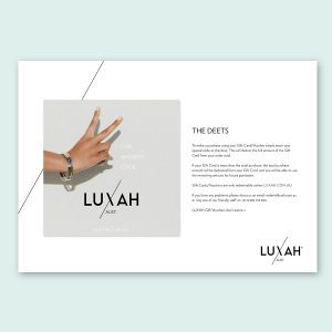 Luxah Gift Card/Voucher PEACE