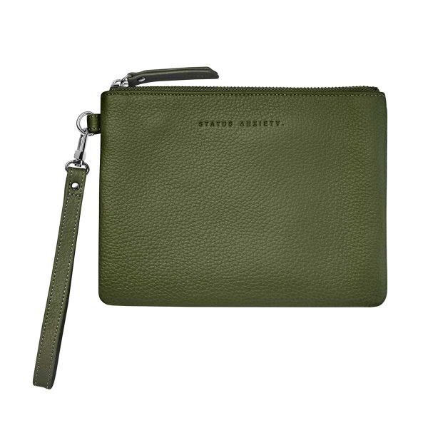 front of the status anxiety Khaki Fixation Clutch