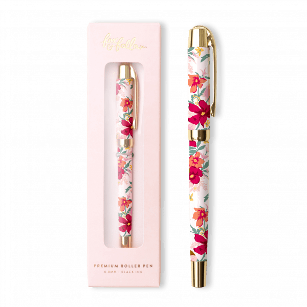 FOX & FALLOW Poppy Roller Pen with packaging