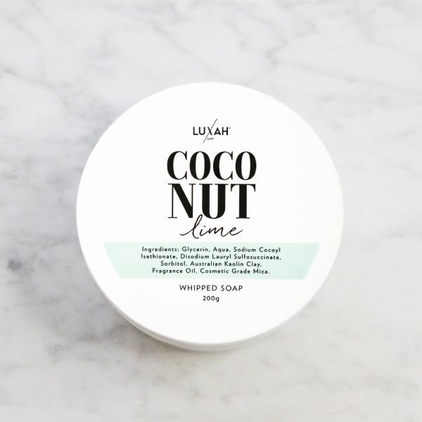 LUXAH Coconut Lime Whipped Soap