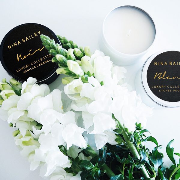 Luxah 'Indulge Her' Pamper Pack - Candle Choice: Left: 'Vanilla Caramel' Right: 'Lychee Peony'
