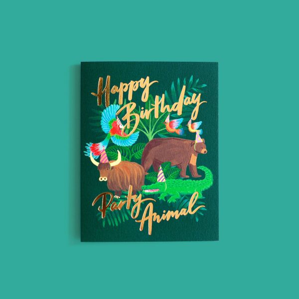 Happy Birthday Party Animal Funny Birthday Card