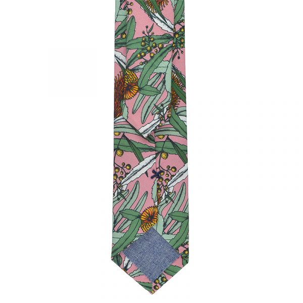 Banksia Pink Cotton Tie