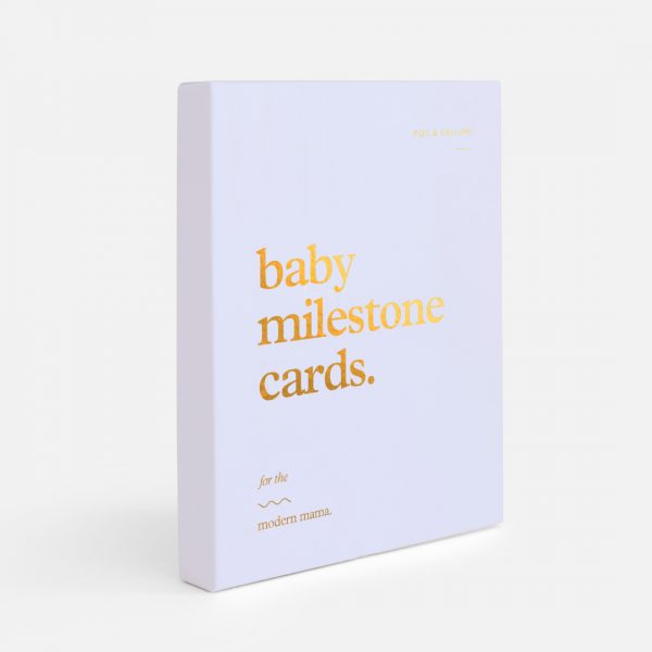 FOX & FALLOW // Gender Neutral Baby Milestone Cards- powder blue
