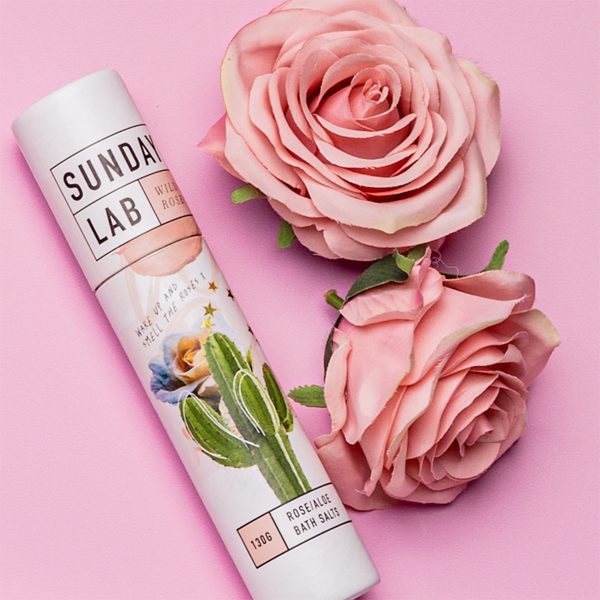 Bath Salts Gift Tube - Rose + Aloe