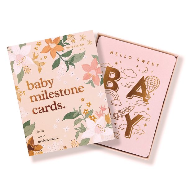 FOX & FALLOW // Floral Baby Milestone Cards