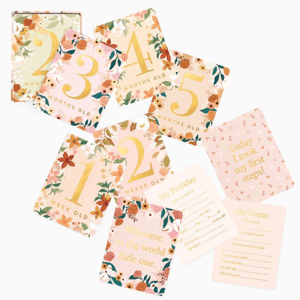 FOX & FALLOW // Floral Baby Milestone Cards