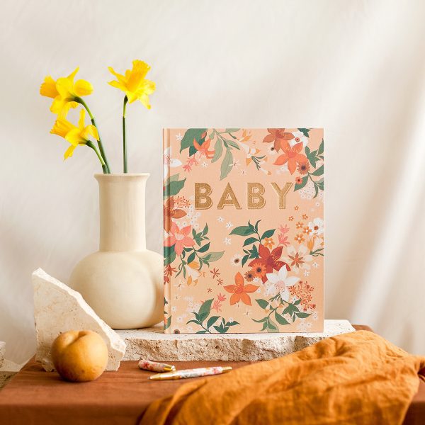 FOX & FALLOW Girls Floral Baby Book