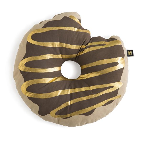 chocolate-metallic-donut-cushion
