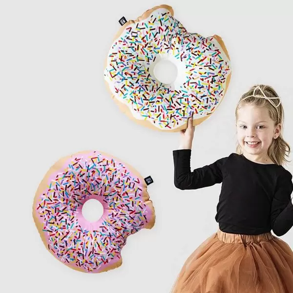 Rainbow Sprinkled Doughnut Cushions LUXAH Gifts and Homewares