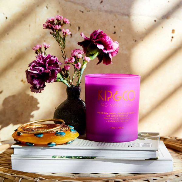 kip-and-co-candles-no-mans-land-pink-styled