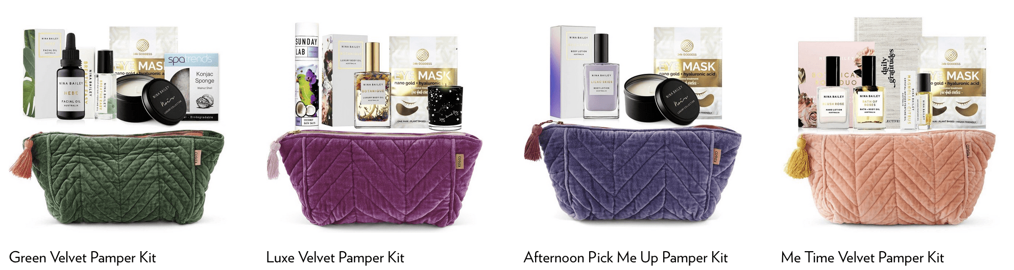 mother's day gift guide 2023 velvet pamper kits