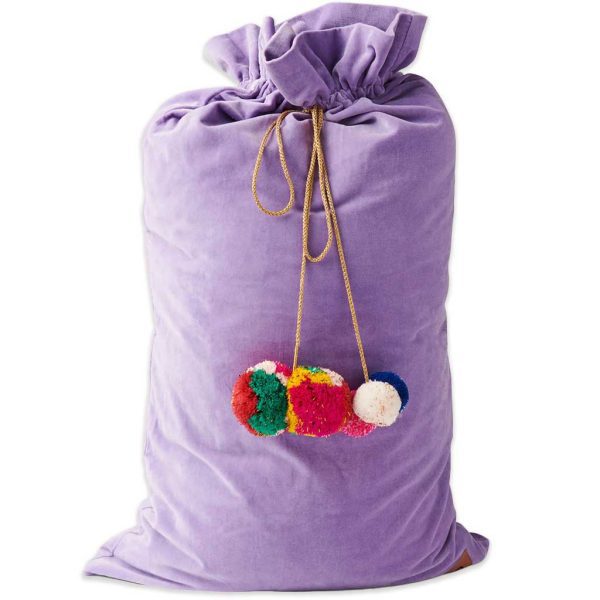lilac velvet kip and co santa sack