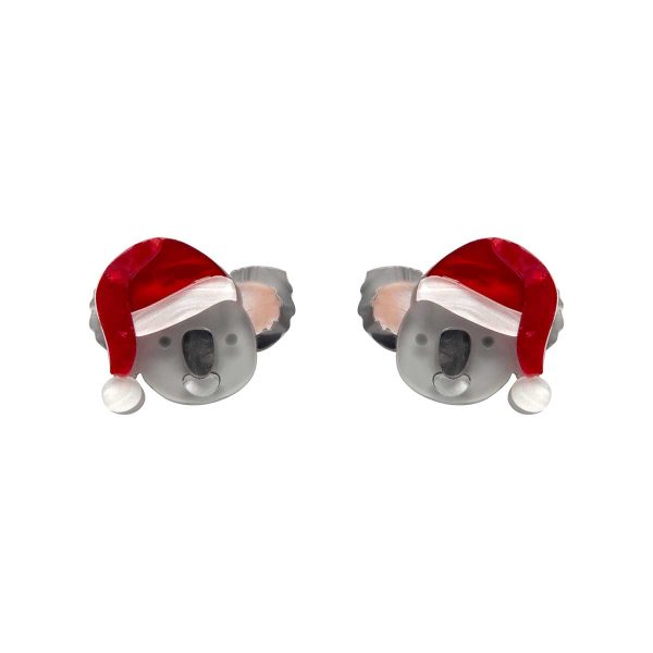 erstwilder-koala-claus-christmas-earrings