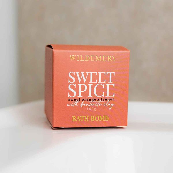 natural bath bomb sweet-spice orange